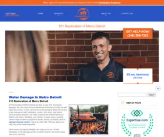 911Restorationmetrodetroit.com(Water Damage Metro Detroit) Screenshot