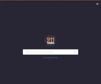 911Tabs.com(Tabs search engine // Over 4 million tabs in index) Screenshot