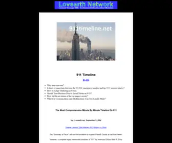 911Timeline.net(The Most Comprehensive Minute By Minute Timeline On 911 by Mark R) Screenshot