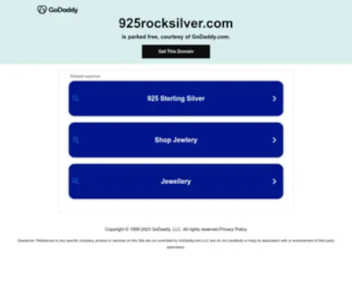 925Rocksilver.com(Gothic Jewelry At Its Best) Screenshot