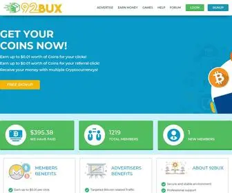 92Bux.com(92 Bux) Screenshot