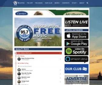 957Thelake.com(95.7 The Lake) Screenshot