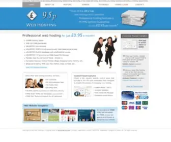 95Pwebhosting.co.uk(95p Web Hosting) Screenshot