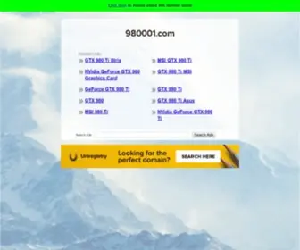 980001.com(Forsale Lander) Screenshot