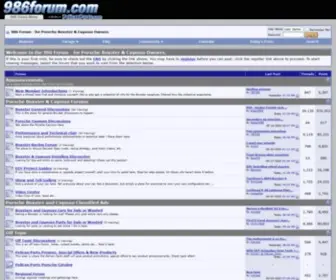 986Forum.com(Porsche boxster and cayman discussion forum) Screenshot