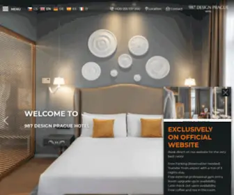 987Praguehotel.com(987 Prague Design Hotel Oficiální stránky) Screenshot