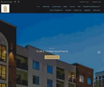 98Emcbee-PRG.com(Apartments in Downtown Greenville) Screenshot