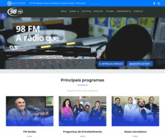 98Fmcampoformoso.com.br(Radio 98 FM) Screenshot