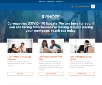 995Hope.org(HPF's HOPE Hotline financial housing counseling) Screenshot