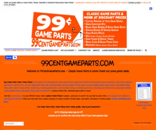 99Centgameparts.com(Cheap game parts) Screenshot