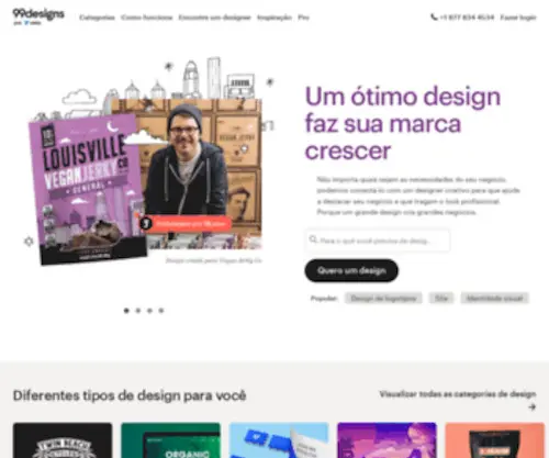 99Designs.com.br(A uma plataforma criativa para designs gráficos personalizados) Screenshot