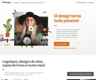 99Designs.pt(A uma plataforma criativa para designs gráficos personalizados) Screenshot