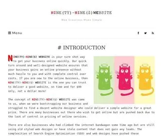 99Dollarwebsite.org(# INTRODUCTION) Screenshot