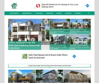 99Homeplans.com(Kerala Home Designs Free Home Plans & 3D House Elevation) Screenshot