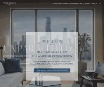 99Hudsonliving.com(New Waterfront Luxury Condominiums in Jersey City) Screenshot