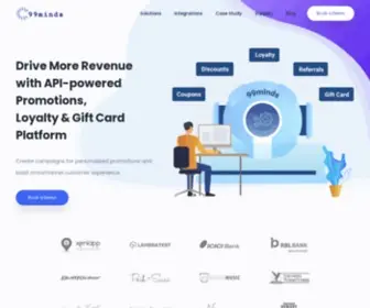 99Minds.io(API-based Loyalty, Promotion, Referral and Gift Card Platform) Screenshot