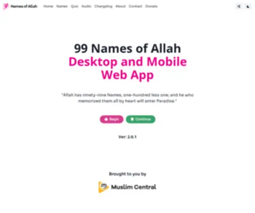 99Names.app(99 Names of Allah) Screenshot