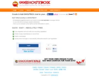 99Shoutbox.com(FREE Chat widget) Screenshot