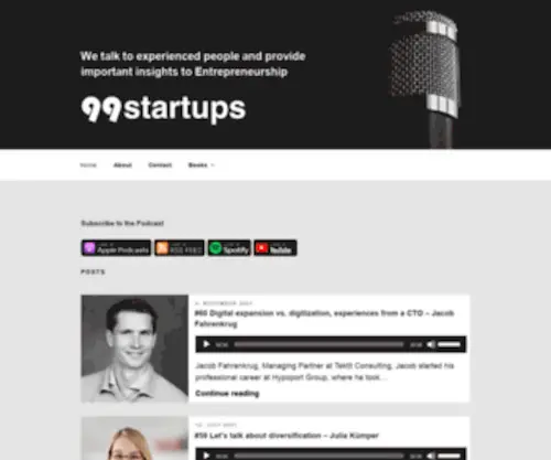 99Startups.de(99startups podcast) Screenshot