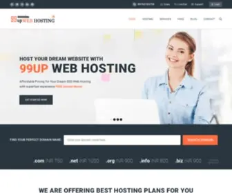 99Upwebhosting.in(Best Web Hosting Services in India) Screenshot