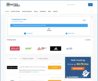 99Wires.com(Best Coupons Deals & Offers in India) Screenshot