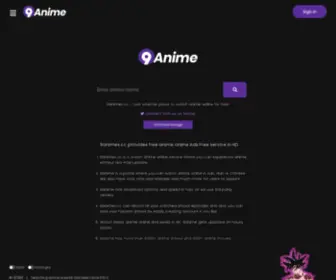 9Animes.cc(Watch Free Anime Online) Screenshot