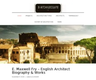 9Architecture.com(Architecture News) Screenshot