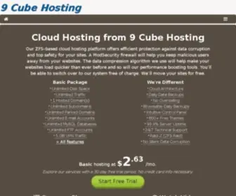 9Cubehosting.com(Cloud Hosting from 9 Cube Hosting) Screenshot