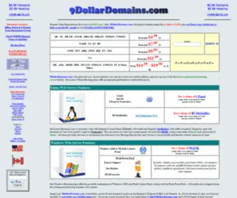 9DollarDomains.com($6.99 domain names) Screenshot