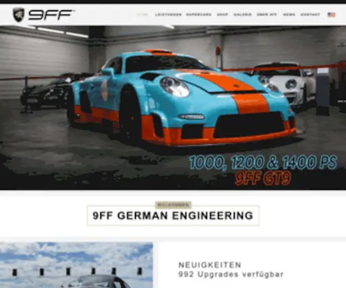 9FF.de(9FF GERMAN ENGINEERING) Screenshot