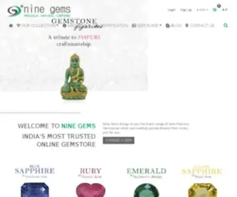 9Gems.in(Buy Natural & Certified Gemstones from India's Most Trusted Online Gemstore) Screenshot