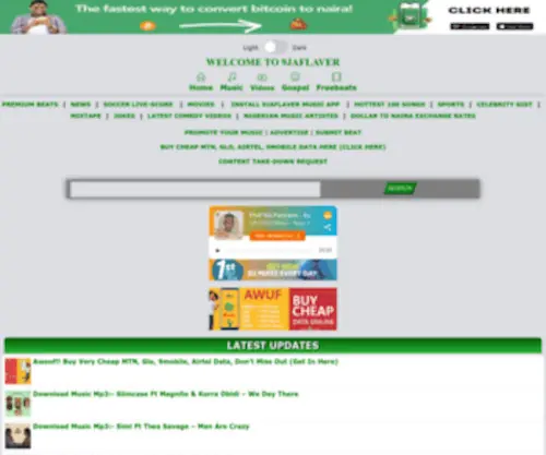 9Jaflaver.com(Best Nigerian Music And Entertainment Website) Screenshot