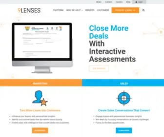 9Lenses.com(Interactive Assessments That Close More Deals) Screenshot