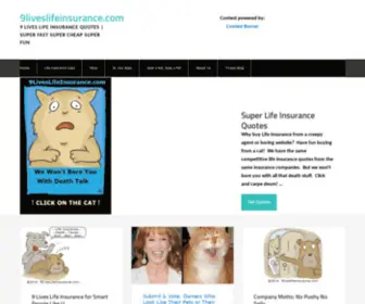 9Liveslifeinsurance.com(9 Lives Life Insurance Quotes) Screenshot