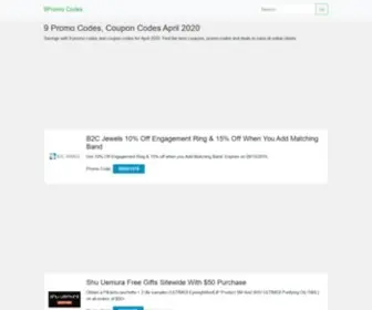 9Promocodes.net(Coupons, Promo Codes & Deals) Screenshot