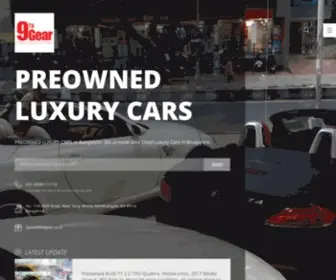 9Thgearbangalore.com(PREOWNED LUXURY CARS in Bangalore) Screenshot