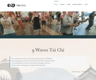 9Wavestaichi.org(9 Waves Tai Chi) Screenshot