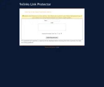 9Xlinks.com(9xlinks Link Protector) Screenshot