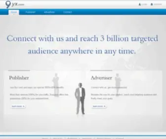 9YX.com(Leading Online Advertising Network with 3 Billion Targeted Audience worldwide) Screenshot