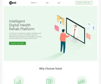 9Zest.com(Intelligent Digital Health Rehab Platform) Screenshot