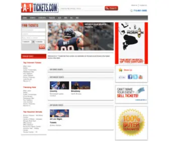 A-1Tickets.com(A 1Tickets) Screenshot