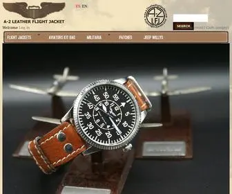 A-2Leatherflightjacket.com(CAZADORA DE PILOTO) Screenshot