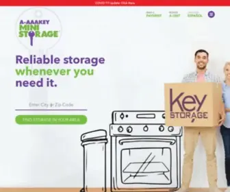 A-AAAkey.com(Public Self Storage Units for Rent) Screenshot
