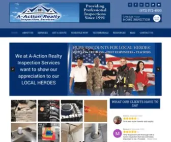 A-Actionhomeinspection.com(Home & Commercial Inspection Services in Dallas) Screenshot