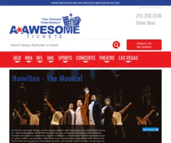A-Awesometickets.com(Your Main Source for Concert Tickets) Screenshot