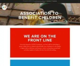 A-B-C.org(Association to Benefit Children) Screenshot