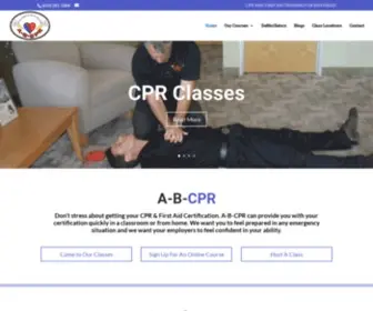 A-B-CPR.com(San Diego) Screenshot