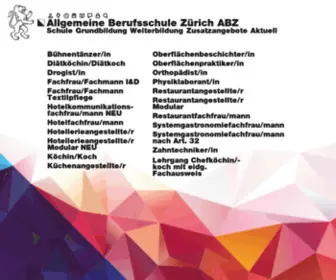 A-B-Z.ch(Allgemeine Berufsschule Zürich ABZ) Screenshot