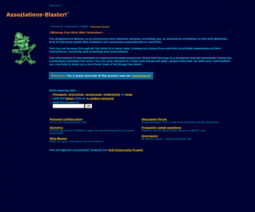 A-Blast.org(The Assoziations) Screenshot