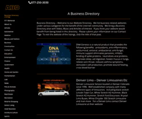 A-Business-Directory.com(A Business Directory) Screenshot